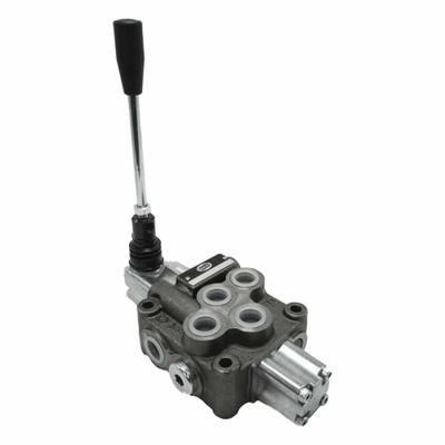 HYDRO CUSTOM Hydraulic Directional Control Valve: Four-Way / Three Positions, Motor Center - Manual Spool Monoblock Valves