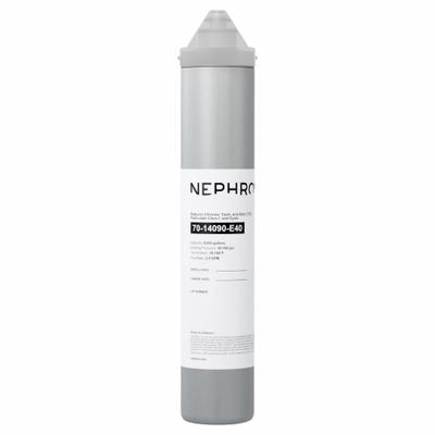 NEPHROS Quick-Connect Water Filter: 1 micron, 2 gpm, 14 3/4 in Overall Ht - Quick-Connect Ice Machine & Refrigerator Water Filters