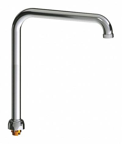 CHICAGO FAUCETS Spout: Spout, Arc, Swivel Spout, Brass, Polished Chrome, Laminar - Double-Bend Faucet Spouts