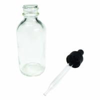 APPROVED VENDOR Dropper Bottle: Round, 60 mL, 2 fl oz, Soda Lime Glass, Colorless, Closure Included (MPN BDPSC-2OZ). Key specifications — Shape: Round; Brand: APPROVED VENDOR.