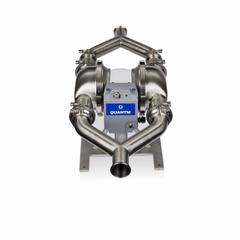 GRACO Electric Diaphragm Pump: Stainless Steel Body, Three Phase, 380-480V AC, 3 in, 18 ft Max. Head (MPN HE120-1517). Key specifications — Nameplate Voltage: 380-480V AC; Brand: GRACO; Surface Roughness: 32 Ra; Check Valve Material: SS; Seat Material: 316 SS.