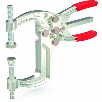 DE-STA-CO Toggle Clamp: Two-Way Trigger, 2 Spindles, Steel - Squeeze-Action Plier Toggle Clamps