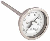 APPROVED VENDOR Dial Thermometer: -20°F to 120°F, ±1% Accuracy, 4 in Stem Lg, 2 in Dial Dia (MPN 1NFW8). Key specifications — Accuracy: ±1 %; Brand: APPROVED VENDOR.