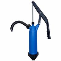 ACTION PUMP Hand Pump: Lever Action, Pump with Spout, Polypropylene Housing, 12 oz per stroke, PP (MPN P-490). Key specifications — Brand: ACTION PUMP; Housing Material: Polypropylene; Maximum Flow Rate: 12 oz per stroke; Suction Tube Material: PP; Seal Material: PP.