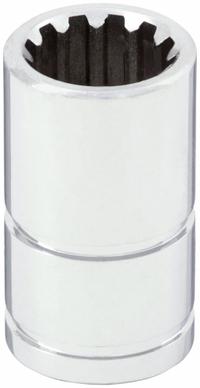 WESTWARD Socket: Metric, 1/4 in Drive Size, 9 mm Socket Size, Spline, Std, Chrome, 25 mm Overall Lg (MPN 33M330). Key specifications — attr1204417: WESTWARD; attr1204392: Chrome.