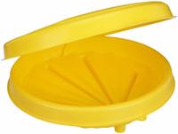 FUNNEL KING Drum Funnel: Lockable, Yellow / Yellow, No Flame Arrester, 21 1/2 in x 7 in (MPN 32420). Key specifications — Brand: FUNNEL KING; Funnel Material: Polyethylene; For Use With: Drum Funnels; Color: Yellow; Lid Type: Lockable; Flame Arrester Ht: No Flame Arrester; Lid Type (sublevel): Lidded.
