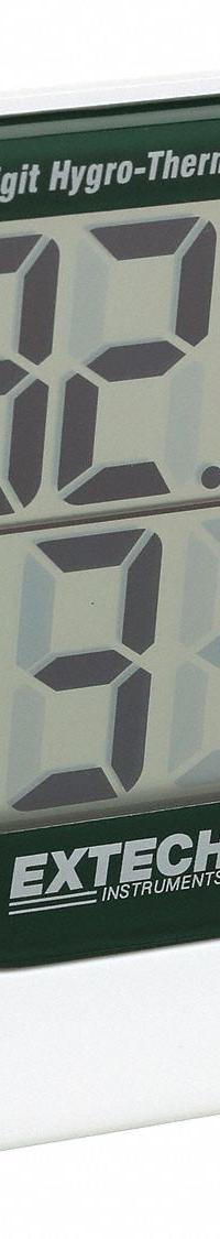 EXTECH Digital Hygrometer: 10%to 99% Humidity Range, Temp, Built-In (MPN 445703). Key specifications — Primary Scale: Temperature; Secondary Scale: Humidity; Display Type: Digital; Brand: EXTECH.