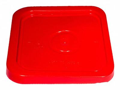 APPROVED VENDOR Pail Lid: Snap-On, Red, Plastic, FDA Compliant - Snap-On Lids