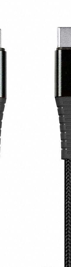 MONOPRICE USB Cable: Lightning End 1, Type C End 2, Black, 6 ft Lg, USB Cable (MPN 38391). Key specifications — End 1 Connection Type: Lightning; Color: Black; Brand: MONOPRICE; Product Type: USB Cable; End 2 Connection Type: Type C.