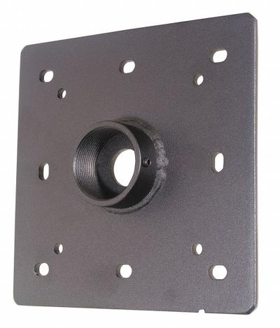 VIDEO MOUNT PRODUCTS Ceiling Plate: Ceiling, Max. 380 lb, Fixed, Powder Coated, Black - Fixed Television Mounts