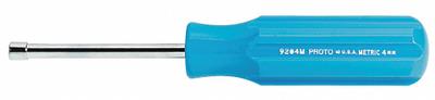 PROTO Solid Round Shank Nut Driver: Straight, Proto, Metric, Without Magnetized Tip - Standard Nut Drivers