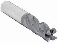 APPROVED VENDOR Square End Mill: Carbide, AlTiN Coated, 4 Flute, 15/32" Mill Dia, 1" LOC, 3" OAL (MPN 206-001206)