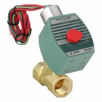 REDHAT Solenoid Valve: 2-Way, Normally Closed, 1/2 in Pipe Size, 24V DC, Watertight, High Flow (MPN 8210G015). Key specifications — Pipe Size: 1/2 in; Voltage: 24V DC; Brand: REDHAT; Coil Enclosure: Watertight.