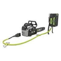 EGO Battery-Powered Chainsaw Kit: 12 in Bar Lg, Top Handle, Auto Chain Oiler, 56 V, 35.2 cc (MPN CSX3003). Key specifications — Brand: EGO.