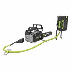 EGO Battery-Powered Chainsaw Kit: 12 in Bar Lg, Top Handle, Auto Chain Oiler, 56 V, 35.2 cc (MPN CSX3003). Key specifications — Brand: EGO.