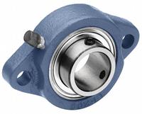 TRITAN 2 Bolt Flange Bearing: Radial Ball, 1 1/4 in Bore, Cast Iron, Set Screws, 4 51/64 in Lg (MPN SBLF207-20G). Key specifications — Bore Type: Cylindrical; Brand: TRITAN; Lubricant Material: NLGI #2 Equivalent; Mounting Bolt Size: 3/8 in; System of Measurement: Inch.