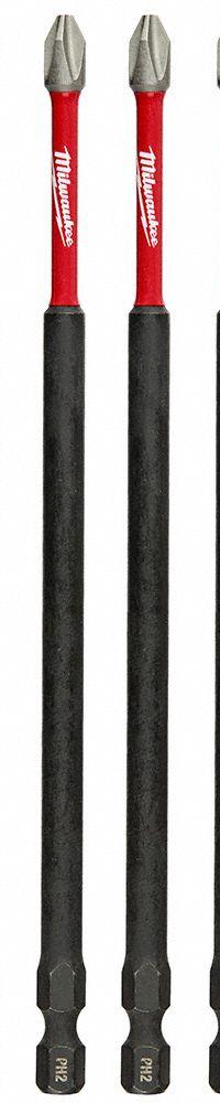MILWAUKEE Power Bit: Power Bit, Imperial, PH2 Bit Industry Size, #2 Bit Size, Std, Hex, 10 PK (MPN 48-32-4207). Key specifications — attr1119695: MILWAUKEE; attr1119703: Alloy Steel; attr1119710: Standard; attr1119708: Hex; attr1202404: #2.