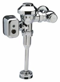 ZURN Automatic Flush Valve: Aquaflush®, 0.5 gpf Gallons per Flush, Electric, 10 in Rough-In, Exposed (MPN ZEMS6003-EWS.0001). Key specifications — Spud Location: Top; Brand: ZURN.