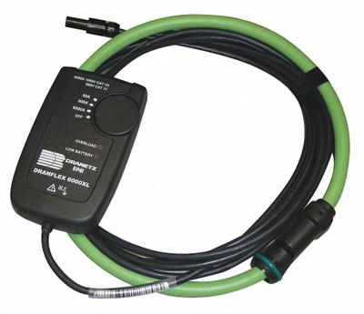DRANETZ Current Clamp Probe: CAT III 1000V/CAT IV 600V, Proprietary, 15 in Jaw Opening - Flexible Current Probes