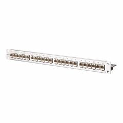 METZ CONNECT Patch Panel: Rack, Stainless Steel, IDC Connection x RJ45, 180° Mounting Angle (MPN 130921-E). Key specifications — Housing Material: Stainless Steel; Includes Connector: Unequipped; Mounting Type: Rack; Product Type: Patch Panel; Connection Type: IDC Connection x RJ45.