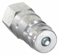 PARKER Hydraulic Quick Connect Hose Coupling: 1/4 in Coupling Size, Steel, 11.36 lpm Max. Flow Rate (MPN 6602-2-4). Key specifications — Body Material: Steel; Thread Size: 1/8"-27; Brand: PARKER.