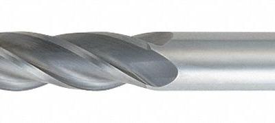 OSG Ball End Mill: Carbide, 4 Flute, 7/16" Mill Dia, 3" LOC, 6" OAL - General Purpose Carbide Ball End Mills
