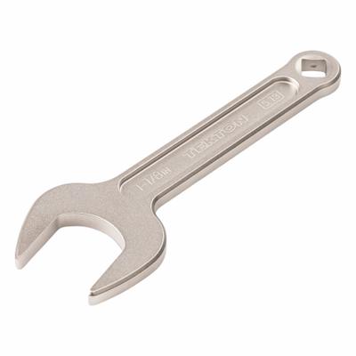TEKTON Open End Wrench: Chromium Molybdenum Steel, Satin, 1 1/8 in Head Size - SAE, Single End, Open End Service Wrenches