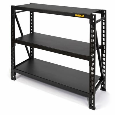 DEWALT Bulk Storage Rack: Standalone, Light-Duty, 49 5/8 in x 18 in x 48 in, Wood - Light-Duty Lock-Beam Laminate Decking Bulk Racks