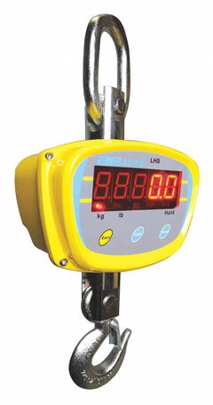 ADAM EQUIPMENT Crane Scale: 4,000 lb Wt Capacity - Imperial, 0.5 kg/1 lb, CE/FCC/UL, Wireless Remote (MPN LHS 4000A). Key specifications — Readability: 1 lb; Standards: UL; Indicator Attachment: Wireless Remote; Includes: Remote Control; Housing Material: Aluminum; Manufacturer Part Number: LHS 4000A; Brand: ADAM EQUIPMENT; Weighing Units: kg.