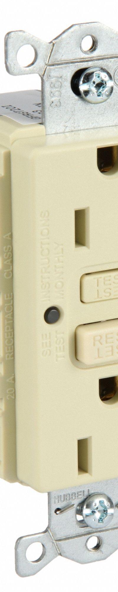 HUBBELL GFCI Receptacle: Duplex - General Purpose Receptacles