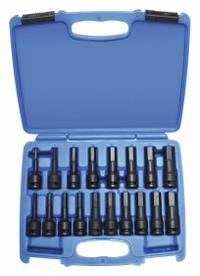 WESTWARD Impact Socket Bit Set: SAE/Metric, 1/2 in Drive Size, 18 Pieces, Fixed Insert, Hex Tip (MPN 4PRH3). Key specifications — attr1204730: Fixed Insert; attr1228046: 1/2 in; attr1204738: WESTWARD; attr1225719: 1/4 in to 3/4 in.