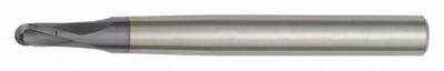 WIDIA HANITA Ball End Mill: Carbide, TiAlN Coated, 2 Flute, 2 mm Mill Dia, 2 mm LOC - Carbide Ball End Mills for Hardened Materials