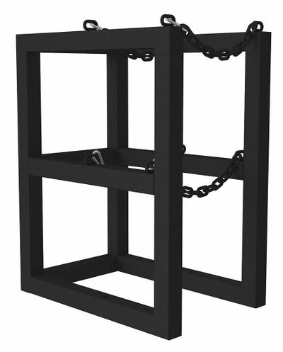 DURHAM MFG Gas Cylinder Rack: Vertical, 16 in x 24 in x 30 in - Vertical Gas Cylinder Racks