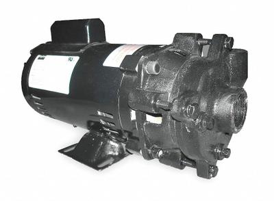 Dayton Centrifugal Pump: 1 1/2 hp, 115/230V AC, 67 ft Max Head, 1 1/2 in - 1 to 1-1/2 HP Straight Centrifugal Pumps