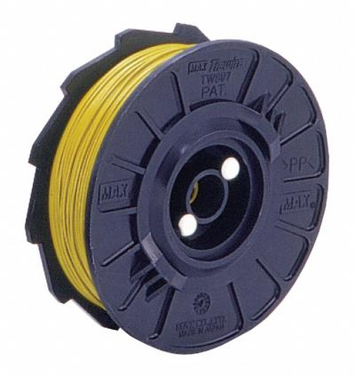 MAX Rebar Tie Wire: 21 ga, 312 ft Coil Lg, Steel, 3 Wraps Per Tie, Globally Sourced