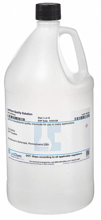 LABCHEM Buffer - pH 4.00: Lab, 4 L Volume, Liquid, pH 4, Plastic, Bottle, Buffer/Solution - pH Buffers
