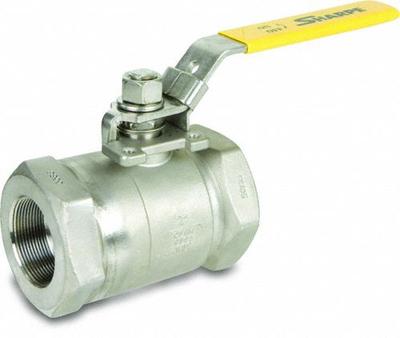 SHARPE Manual Two-Way Ball Valve: 1/2 in, Stainless Steel, Straight Valve Body - Stainless Steel Ball Valves