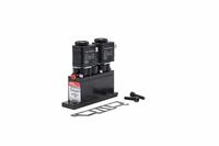 ARO Solenoid Air Control Valve: Alpha, Four-Way / Three-Position, 12V DC, 1/4 in Female NPT, Closed (MPN A349SD-012-D). Key specifications — attr1086925: Closed; attr1092969: Non-Locking; attr1086920: A349SD-012-D; attr1092977: Solenoid Return.