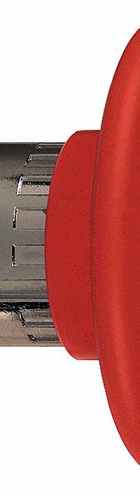 SCHNEIDER Emergency Stop Push Button: Red, 22 mm Mounting Size, Metallic, Maintained (MPN ZB4BS964). Key specifications — Brand: SCHNEIDER; Action: Maintained; Series: XB4; Push Button Material Type: Metallic.