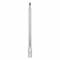 MILWAUKEE Bit Socket: 1/4 in Drive Size, Torx Tip, T15 Tip Size, 6 in Overall Lg, Fixed Insert, Torx (MPN 45-34-1063). Key specifications — attr1213209: Fixed Insert; attr1213211: MILWAUKEE.