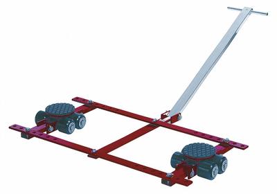 GKS-PERFEKT Machine Roller: 13,200 lb, 4 1/4 in Deck Ht, 6 1/2 in L x 6 1/2 in W, (8) Rollers - Front- & Rear-Support Machine Rollers