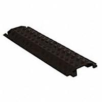 Cable Protector: 1 Channels, 1 in Max Cable Dia, 10 7/8 in Wd, 1 1/2 in Ht, 38 1/2 in Lg (MPN FL1X4-B). Key specifications — Brand: FASTLANE; Color: Black; Connection Style: L-Shaped; Material: Polyurethane.