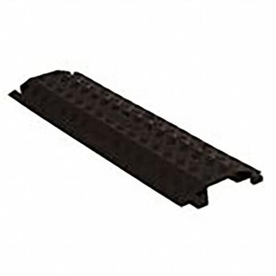 FASTLANE Cable Protector: 1 Channels, 1 in Max Cable Dia, 10 7/8 in Wd, 1 1/2 in Ht - 1-Channel Drop-Over Cable Ramps