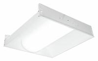 COLUMBIA LIGHTING Recessed Troffer: 2 ft Lg, 2 ft Wd, 2,988 lm, 3500K, 29.2 W, 120 to 277V AC (MPN LTRE22-35MLG-RFA-EDU). Key specifications — attr1261884: 120 to 277V AC; attr1261878: COLUMBIA LIGHTING; attr1261883: U-Bend T8; attr1261870: 3500K; attr1261880: Yes.