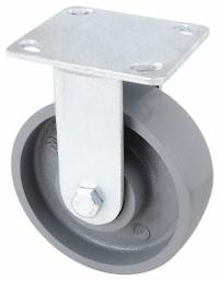 APPROVED VENDOR Plate Caster: Rigid, No Brake, Steel, 6 in Wheel Dia, 2 in Wheel Wd, Ball, Rigid (MPN 5VG65). Key specifications — Wheel Bearing Type: Ball; Wheel/Tread Color: Silver; Brand: APPROVED VENDOR; Caster Type: Rigid.