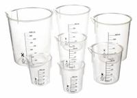 APPROVED VENDOR Beaker Set: Low Form, Polymethylpentene, Clear, Non-Sterile (MPN 6FAF6). Key specifications — Clarity: Clear; Body Color: Colorless; Brand: APPROVED VENDOR; Product Type: Beaker Set; Beaker Type: Low Form.