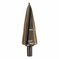 MILWAUKEE Step Drill Bit: 7/8" to 1-1/8", Cobalt, 3-Flats Shank (MPN 48-89-9289). Key specifications — attr1234936: Not Impact Rated.