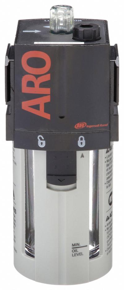 ARO Compressed Air Lubricator: Mist, 3/8 in NPT, 85 cfm, 150 psi Max Op Pressure - ARO FRL Air Lubricators