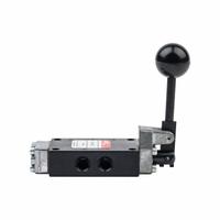 ARO Manual Air Control Valve: 50, Three-Way / Two-Position, Lever, Black, 16 scfm Flow Rate - Max (MPN 5040-20). Key specifications — attr1092903: Black; attr1086905: Pilot Return; attr1086907: 50; attr1086914: Normally Open; attr1086871: 5040-20.