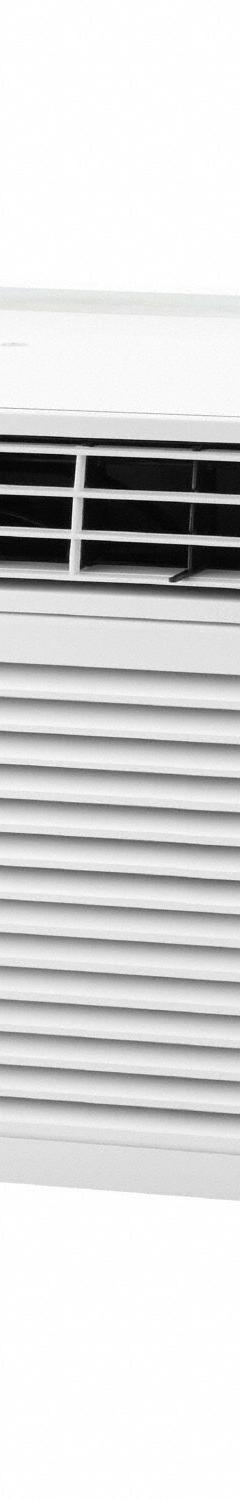 LG Through-the-Wall Air Conditioner: 400 sq ft – 530 sq ft, 115V AC, 11,800 BtuH, 5-15P, Fixed (MPN LT12124CNR). Key specifications — Brand: LG; Voltage: 115V AC; CEER Rating: 10.5; NEMA Plug Configuration: 5-15P; Special Features_Broad: Remote Control.